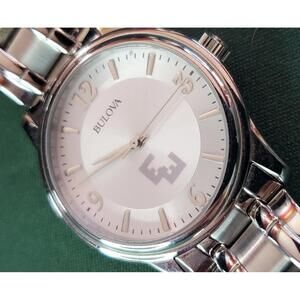 9-Bulova Stainless Steel Watch - Elegant Silver Timepiece